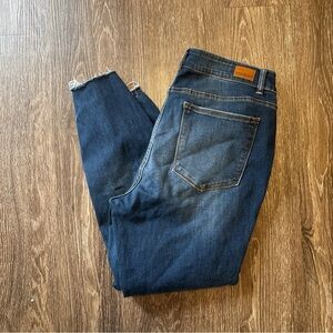 Judy Blue Women’s Skinny Fit Jeans Size 16 W Distressed Raw Hem Stretch